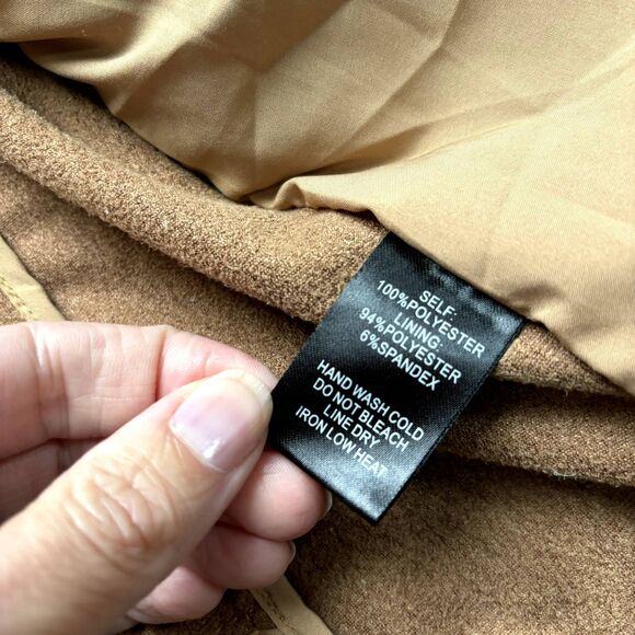 Lulus Suede With Love Moto Zipper Jacket Womens Size Large Biker Zipper Fall - Picture 10 of 11